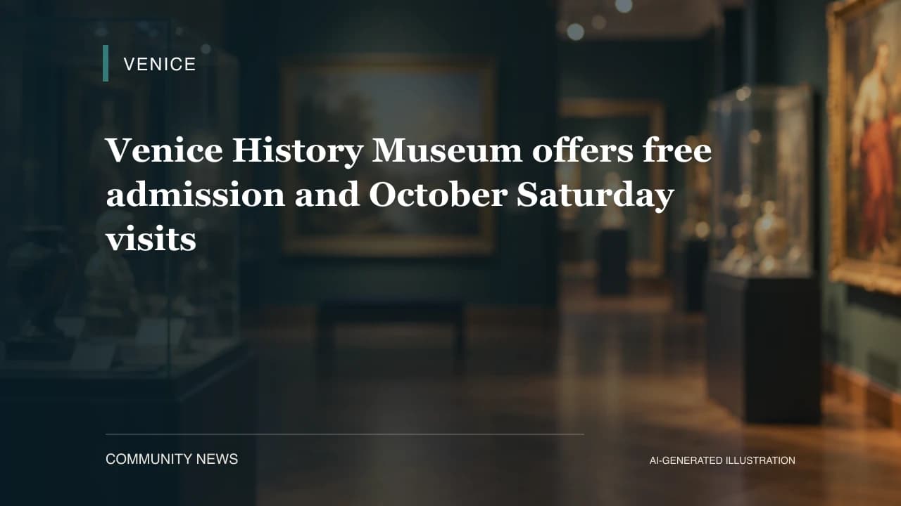 Venice History Museum offers free admission and October Saturday visits
